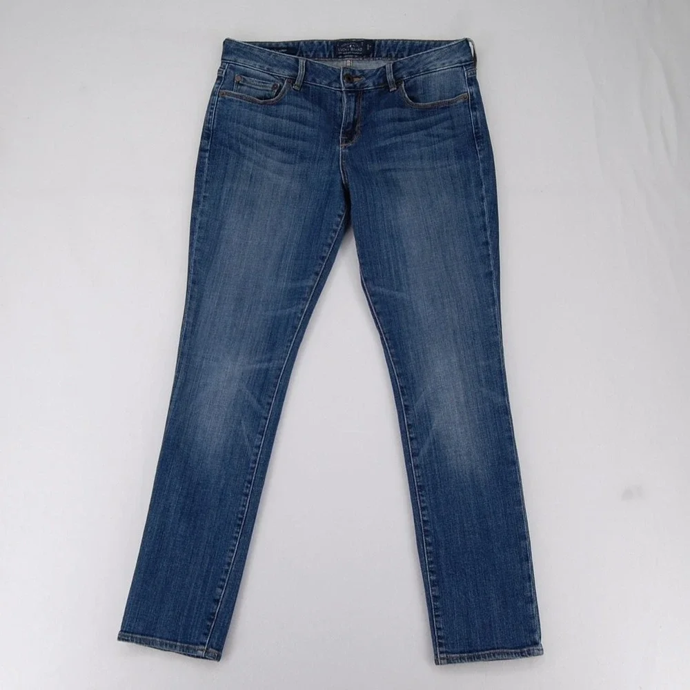 Lucky Brand Lolita Skinny Jeans Womens 8/29 Blue Stretch‎ Denim Mid Rise